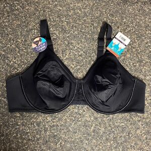 11/16 NWT vanity fair black underwire bra 42C style # 76084